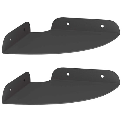 vidaXL Floating Shelf with Shelf 2 pcs Black 15 x 15 x 2 cm