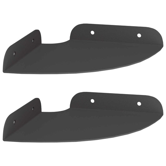 vidaXL Floating Shelf with Shelf 2 pcs Black 15 x 15 x 2 cm