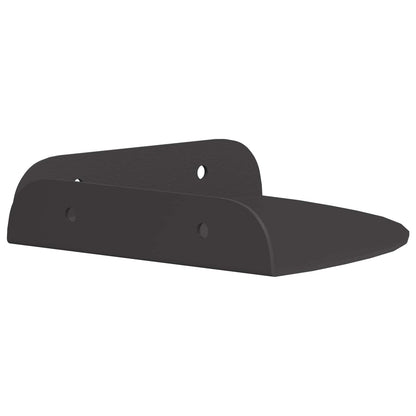 vidaXL Floating Shelf with Shelf 4 pcs Black 15 x 15 x 2 cm