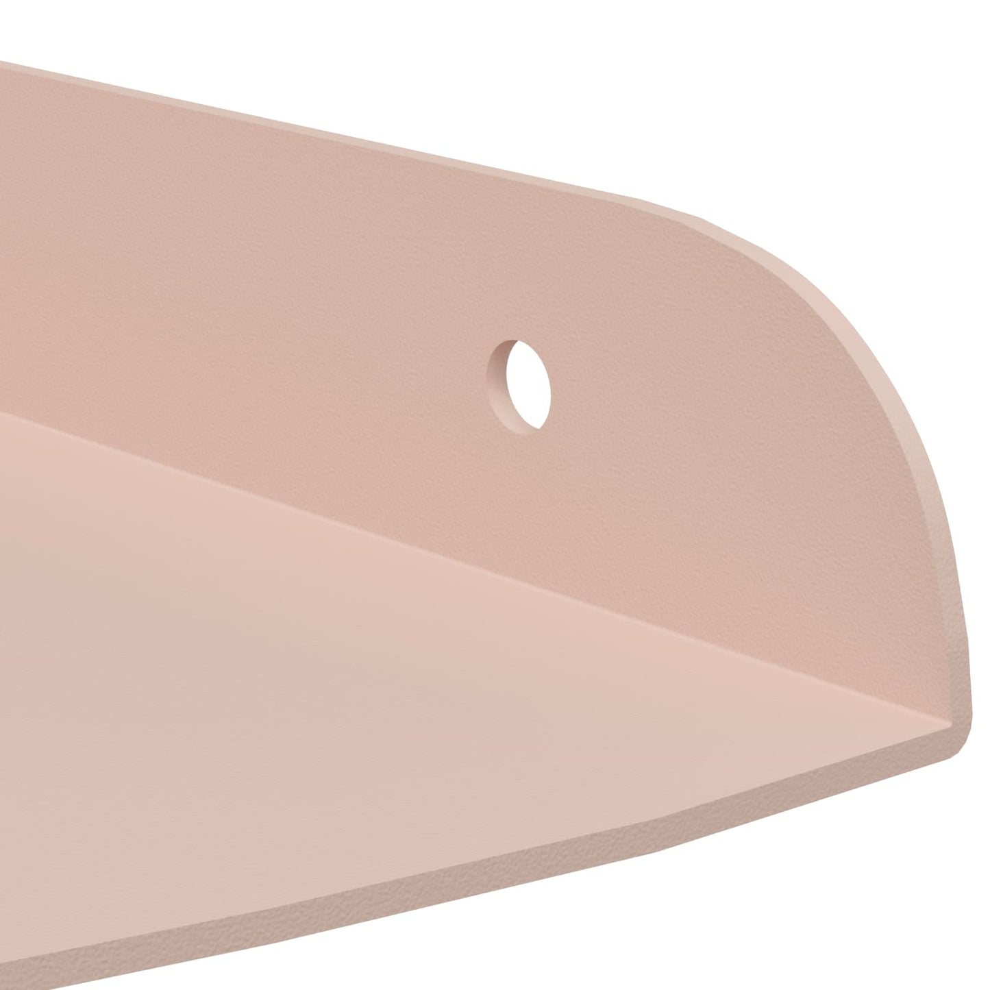 vidaXL Floating Shelf with Shelf 2 pcs Pink 15 x 15 x 2 cm