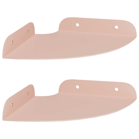 vidaXL Floating Shelf with Shelf 2 pcs Pink 15 x 15 x 2 cm