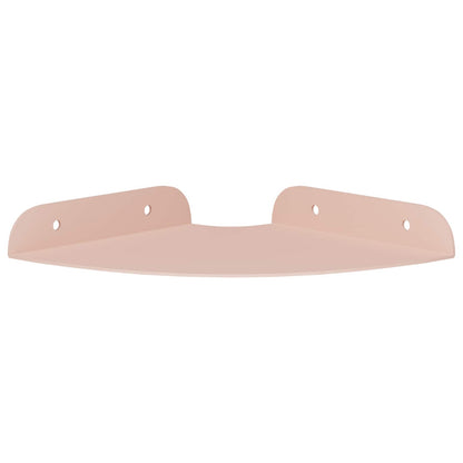 vidaXL Floating Shelf with Shelf 2 pcs Pink 15 x 15 x 2 cm