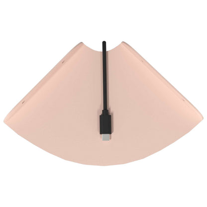 vidaXL Floating Shelf with Shelf 2 pcs Pink 15 x 15 x 2 cm