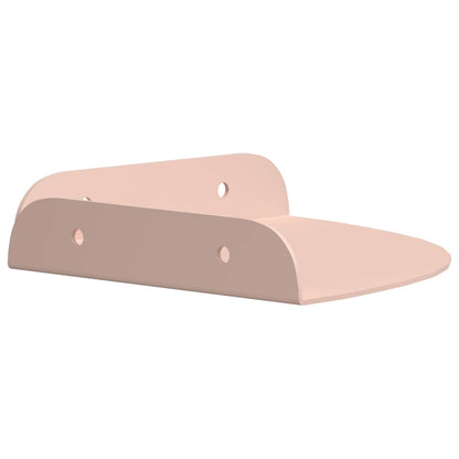 vidaXL Floating Shelf with Shelf 2 pcs Pink 15 x 15 x 2 cm