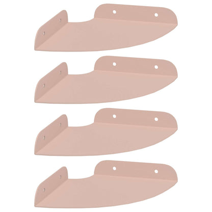 vidaXL Floating Shelf with Shelf 4 pcs Pink 15 x 15 x 2 cm
