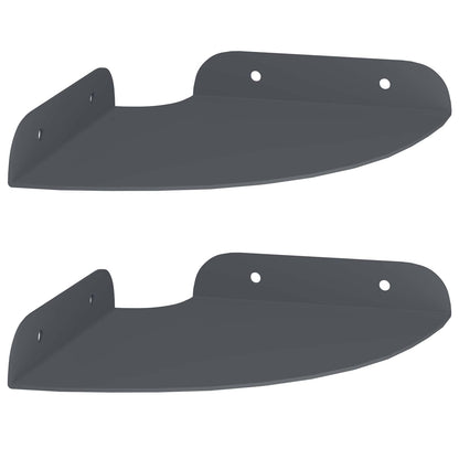 vidaXL Floating Shelf with Shelf 2 pcs Anthracite 15 x 15 x 2 cm