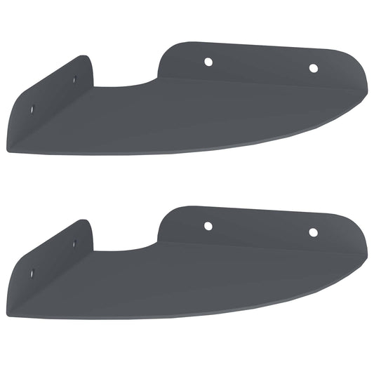 vidaXL Floating Shelf with Shelf 2 pcs Anthracite 15 x 15 x 2 cm