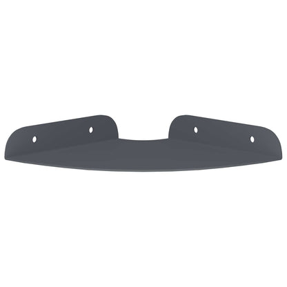 vidaXL Floating Shelf with Shelf 2 pcs Anthracite 15 x 15 x 2 cm