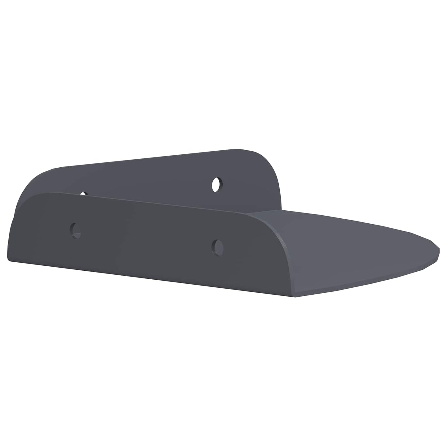vidaXL Floating Shelf with Shelf 2 pcs Anthracite 15 x 15 x 2 cm