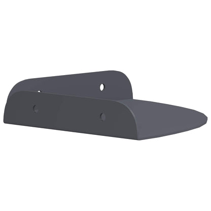 vidaXL Floating Shelf with Shelf 2 pcs Anthracite 15 x 15 x 2 cm