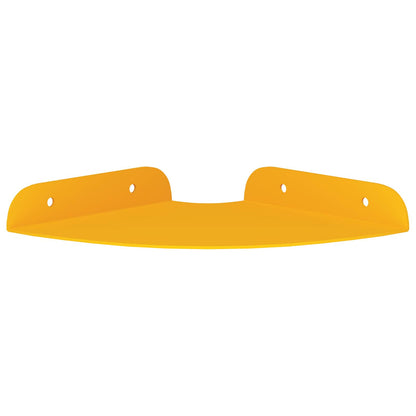 vidaXL Floating Shelf with Shelf 2 pcs Mustard Yellow 15 x 15 x 2 cm