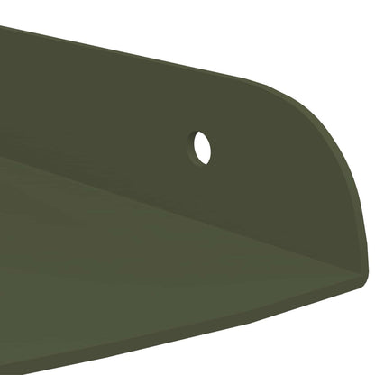 vidaXL Floating Shelf with Shelf 4 pcs Olive Green 15 x 15 x 2 cm