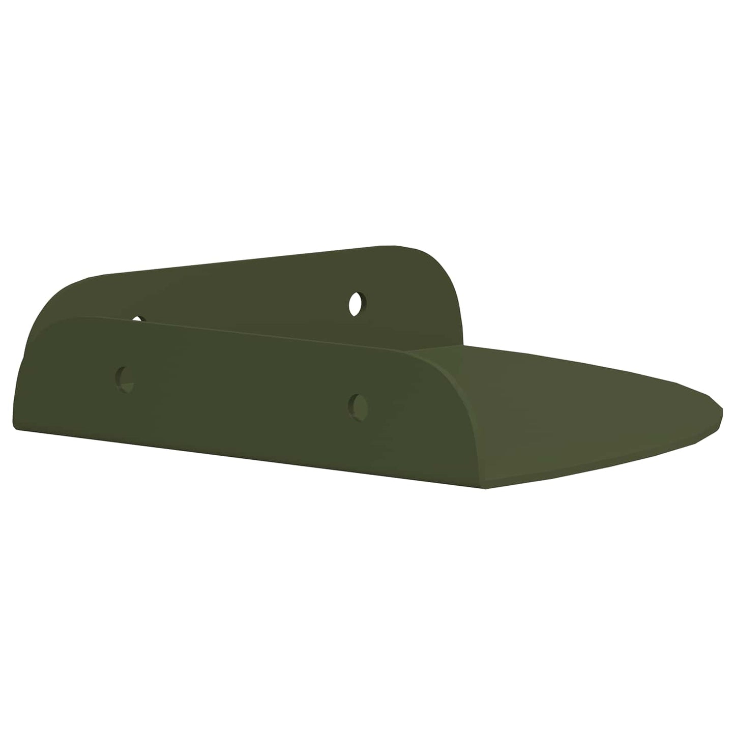 vidaXL Floating Shelf with Shelf 4 pcs Olive Green 15 x 15 x 2 cm