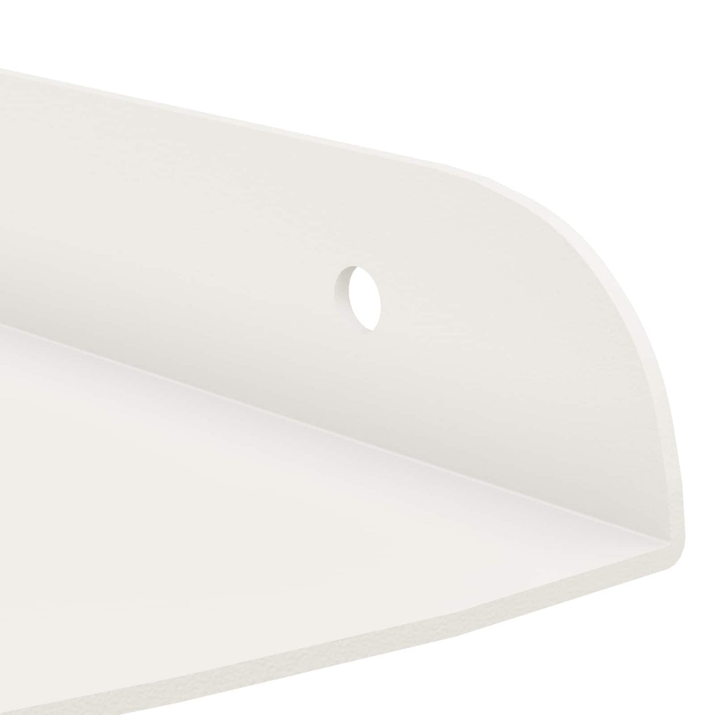 vidaXL Floating Shelf with Shelf 2 pcs White 15 x 15 x 2 cm
