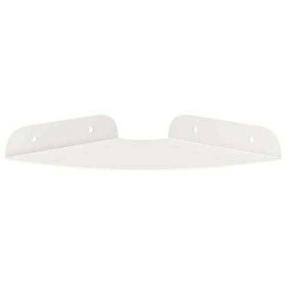 vidaXL Floating Shelf with Shelf 2 pcs White 15 x 15 x 2 cm