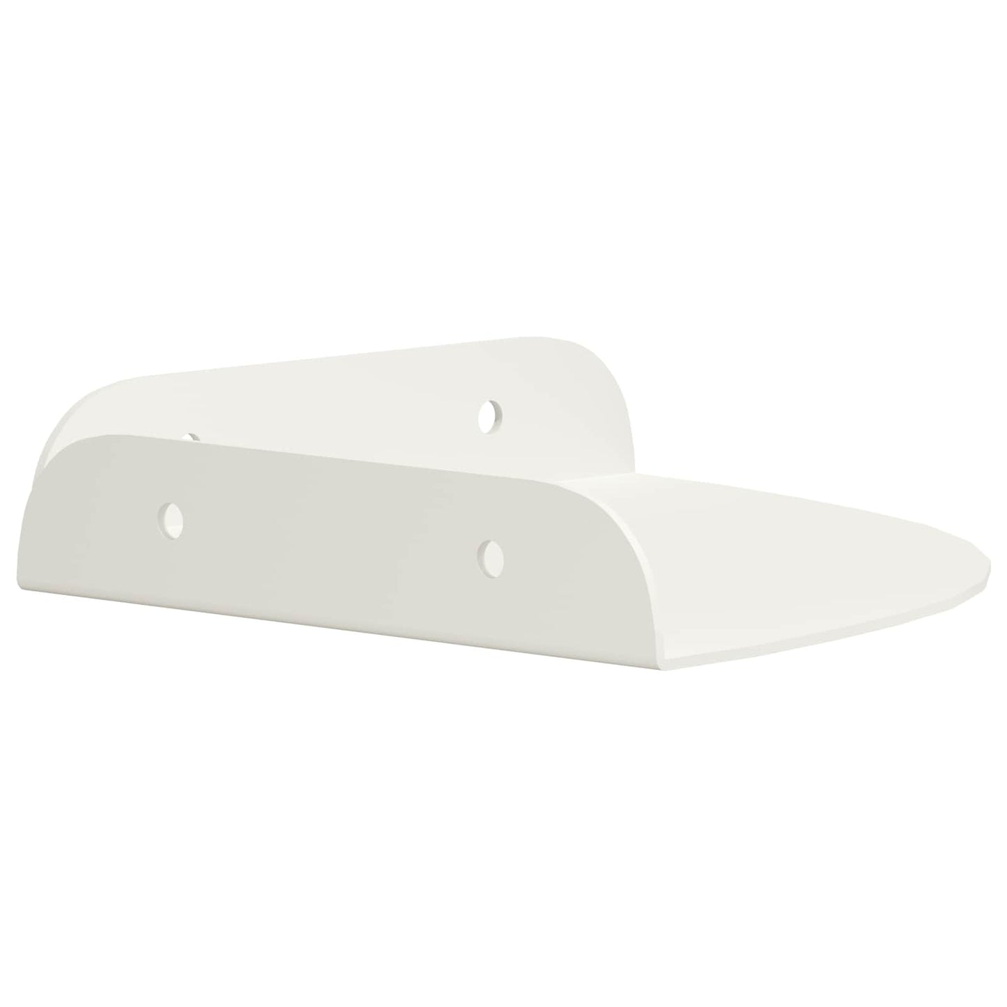 vidaXL Floating Shelf with Shelf 4 pcs White 15 x 15 x 2 cm