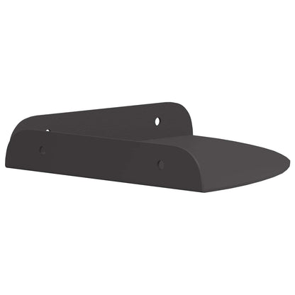 vidaXL Floating Shelf with Shelf 4 pcs Black 18 x 18 x 2 cm