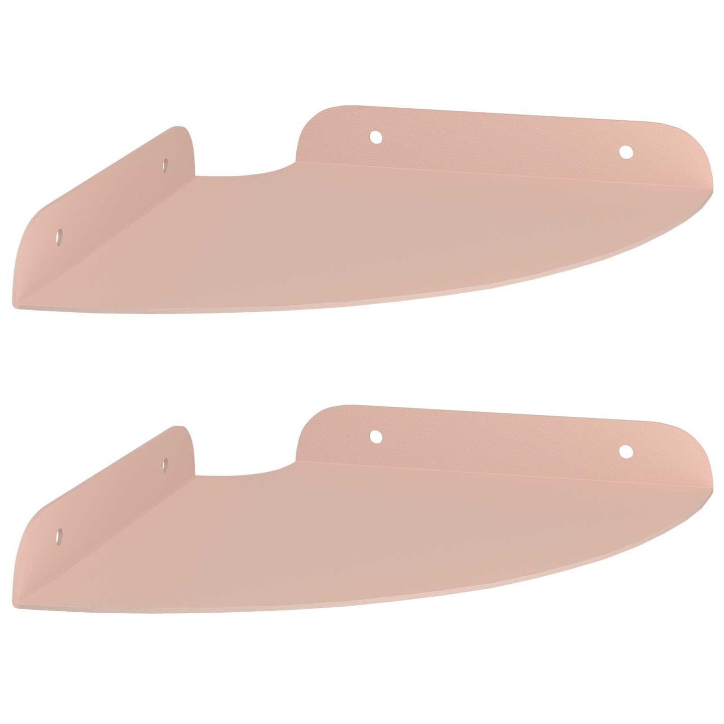 vidaXL Floating Shelf with Shelf 2 pcs Pink 18 x 18 x 2 cm
