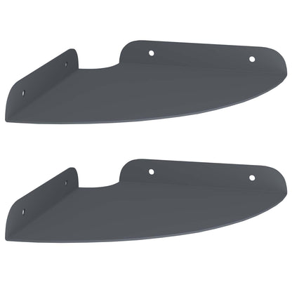 vidaXL Floating Shelf with Shelf 2 pcs Anthracite 18 x 18 x 2 cm