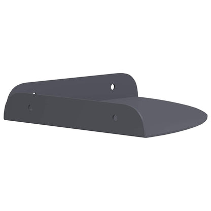 vidaXL Floating Shelf with Shelf 2 pcs Anthracite 18 x 18 x 2 cm