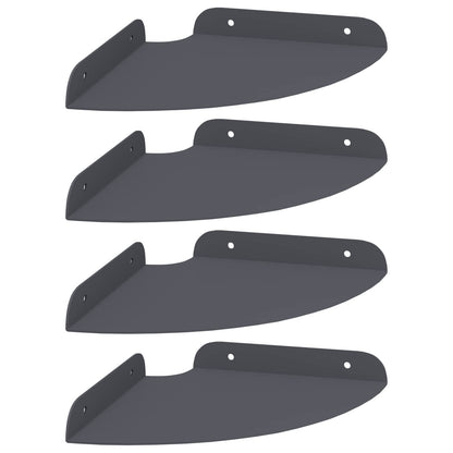 vidaXL Floating Shelf with Shelf 4 pcs Anthracite 18 x 18 x 2 cm