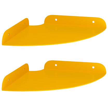 vidaXL Floating Shelf with Shelf 2 pcs Mustard Yellow 18 x 18 x 2 cm