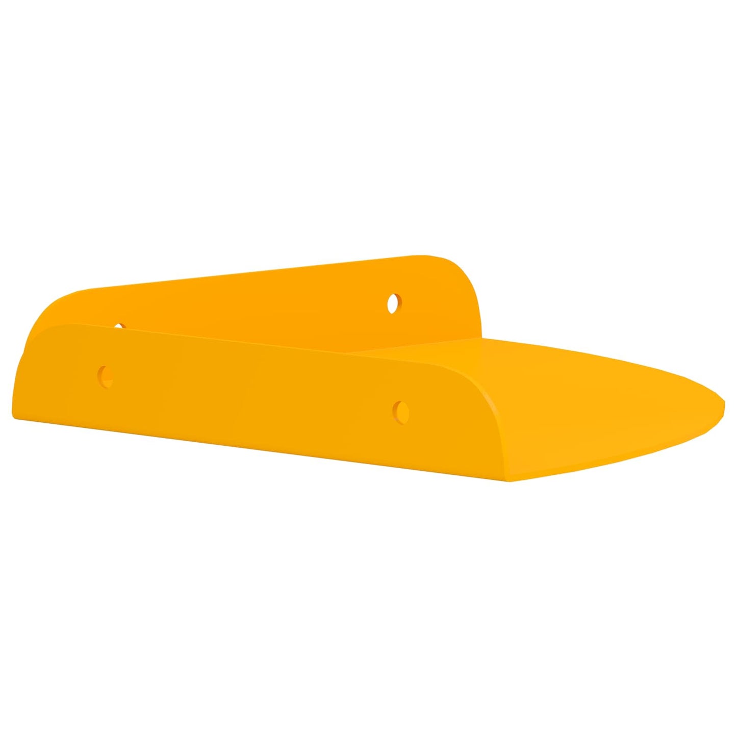 vidaXL Floating Shelf with Shelf 2 pcs Mustard Yellow 18 x 18 x 2 cm