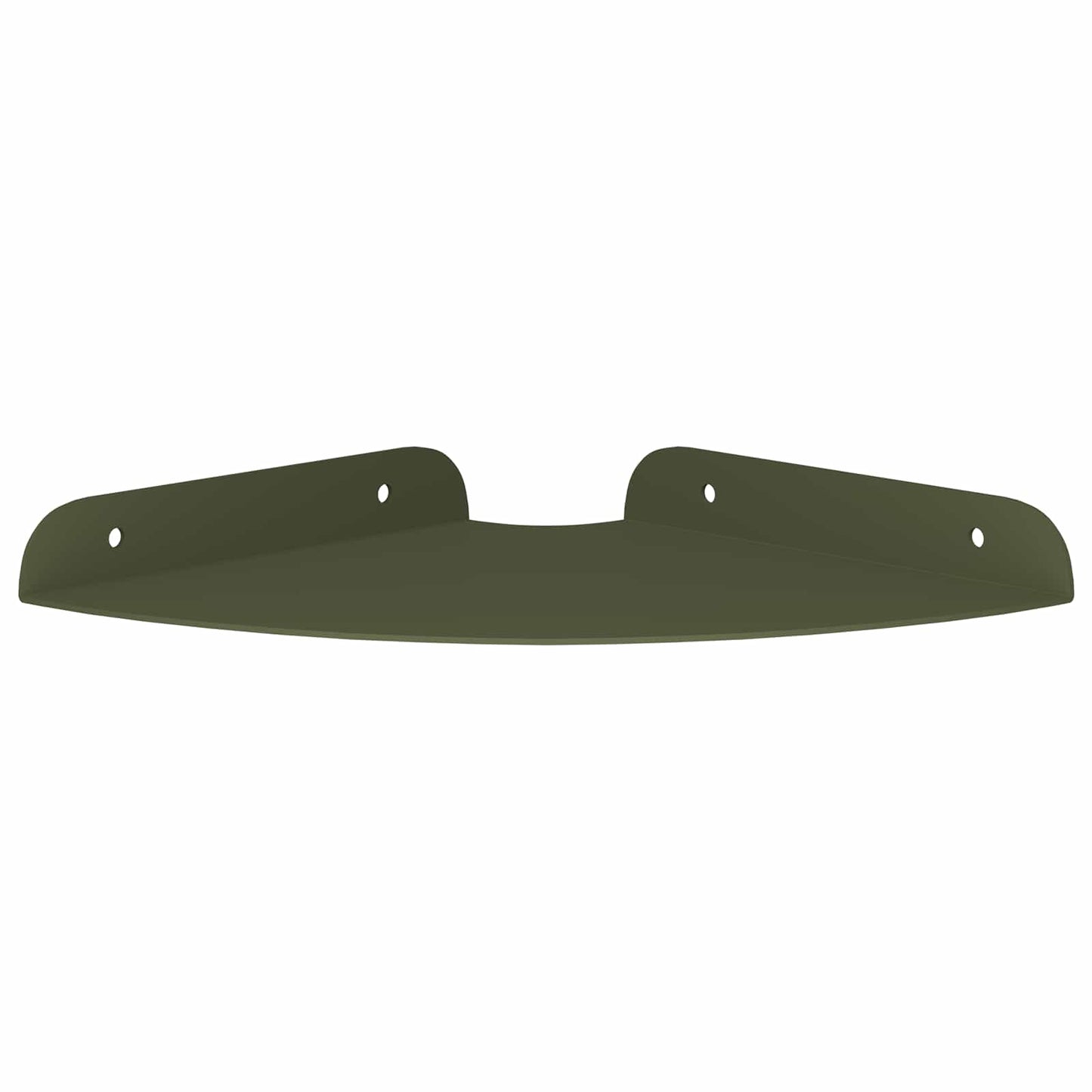 vidaXL Floating Shelf with Shelf 2 pcs Olive Green 18 x 18 x 2 cm