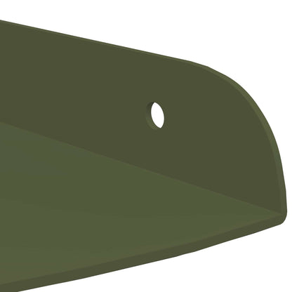 vidaXL Floating Shelf with Shelf 4 pcs Olive Green 18 x 18 x 2 cm
