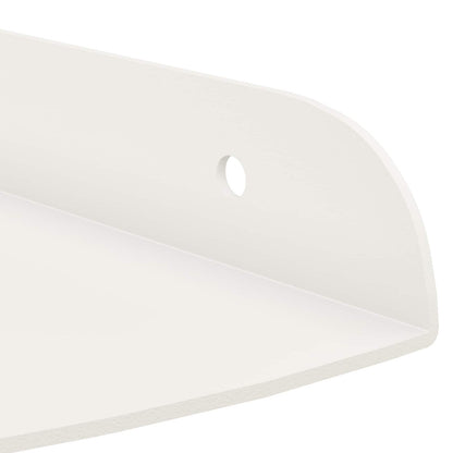 vidaXL Floating Shelf with Shelf 2 pcs White 18 x 18 x 2 cm