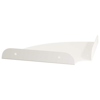 vidaXL Floating Shelf with Shelf 2 pcs White 18 x 18 x 2 cm