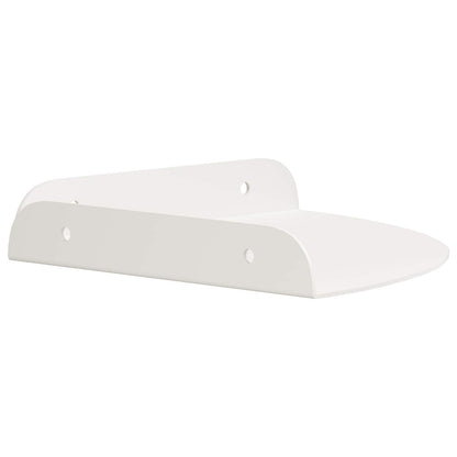 vidaXL Floating Shelf with Shelf 2 pcs White 18 x 18 x 2 cm