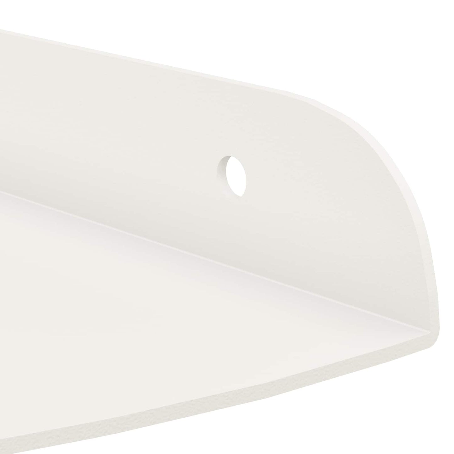 vidaXL Floating Shelf with Shelf 4 pcs White 18 x 18 x 2 cm