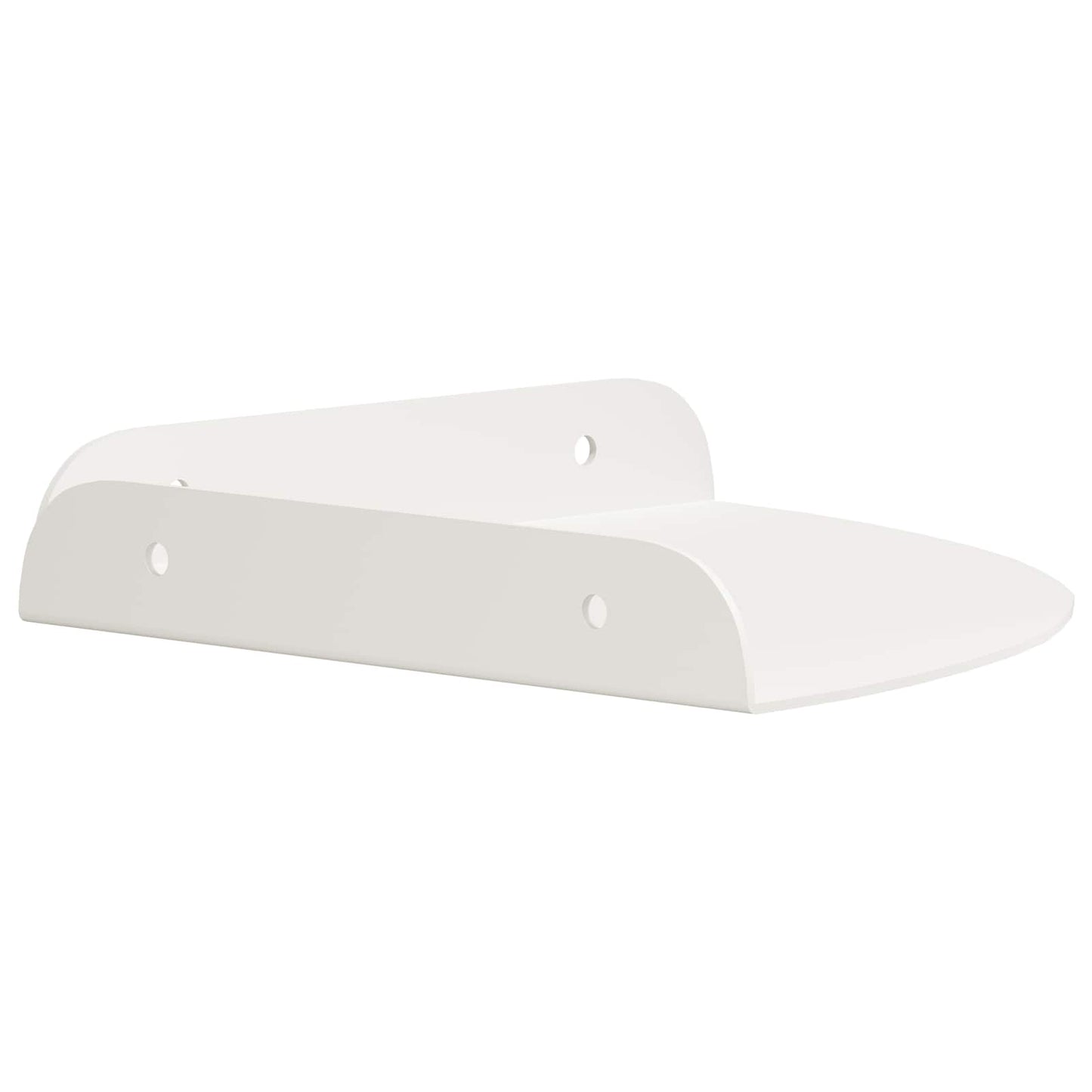 vidaXL Floating Shelf with Shelf 4 pcs White 18 x 18 x 2 cm