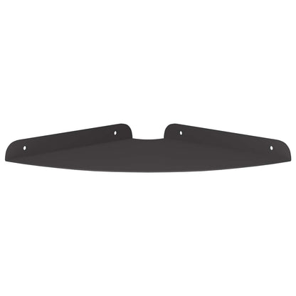 vidaXL Corner Floating Shelf with Shelf 2 pcs Black 24 x 24 x 2 cm