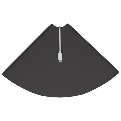 vidaXL Floating Shelf with Shelf 4 pcs Black 24 x 24 x 2 cm