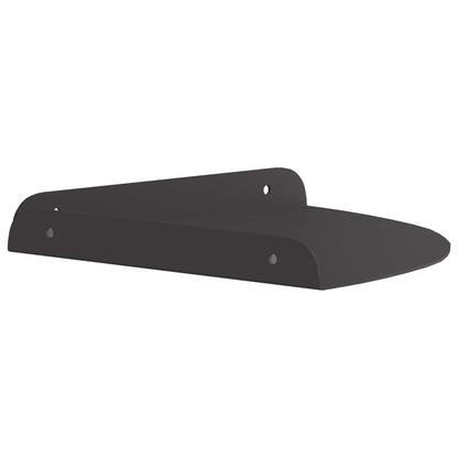 vidaXL Floating Shelf with Shelf 4 pcs Black 24 x 24 x 2 cm