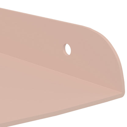 vidaXL Floating Shelf with Shelf 2 pcs Pink 24 x 24 x 2 cm