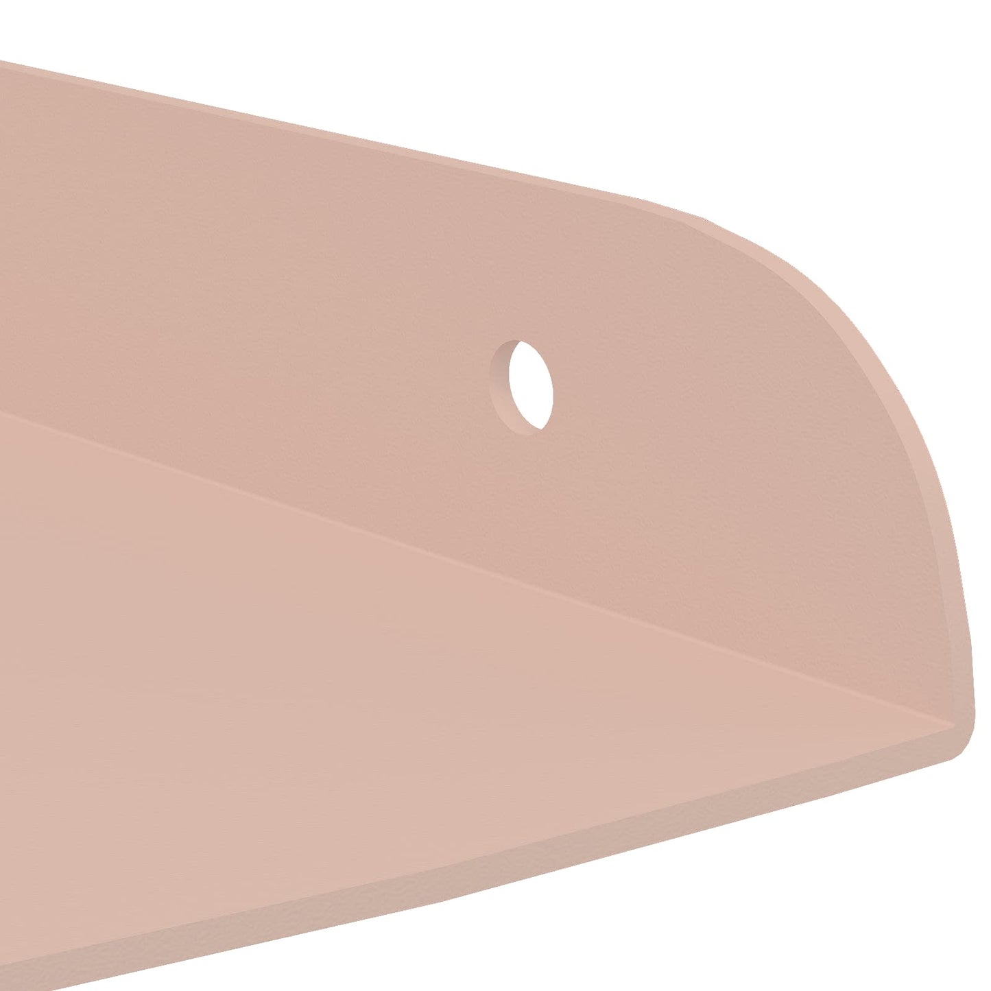 vidaXL Floating Shelf with Shelf 4 pcs Pink 24 x 24 x 2 cm