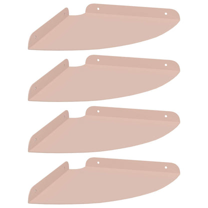 vidaXL Floating Shelf with Shelf 4 pcs Pink 24 x 24 x 2 cm