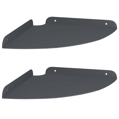 vidaXL Floating Shelf with Shelf 2 pcs Anthracite 24 x 24 x 2 cm