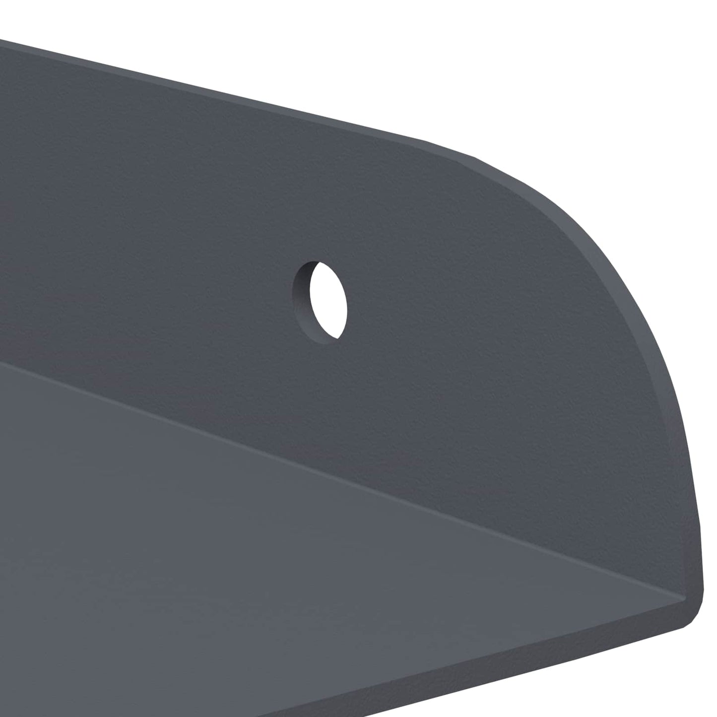 vidaXL Floating Shelf with Shelf 4 pcs Anthracite 24 x 24 x 2.3 cm