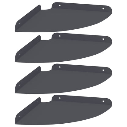 vidaXL Floating Shelf with Shelf 4 pcs Anthracite 24 x 24 x 2.3 cm
