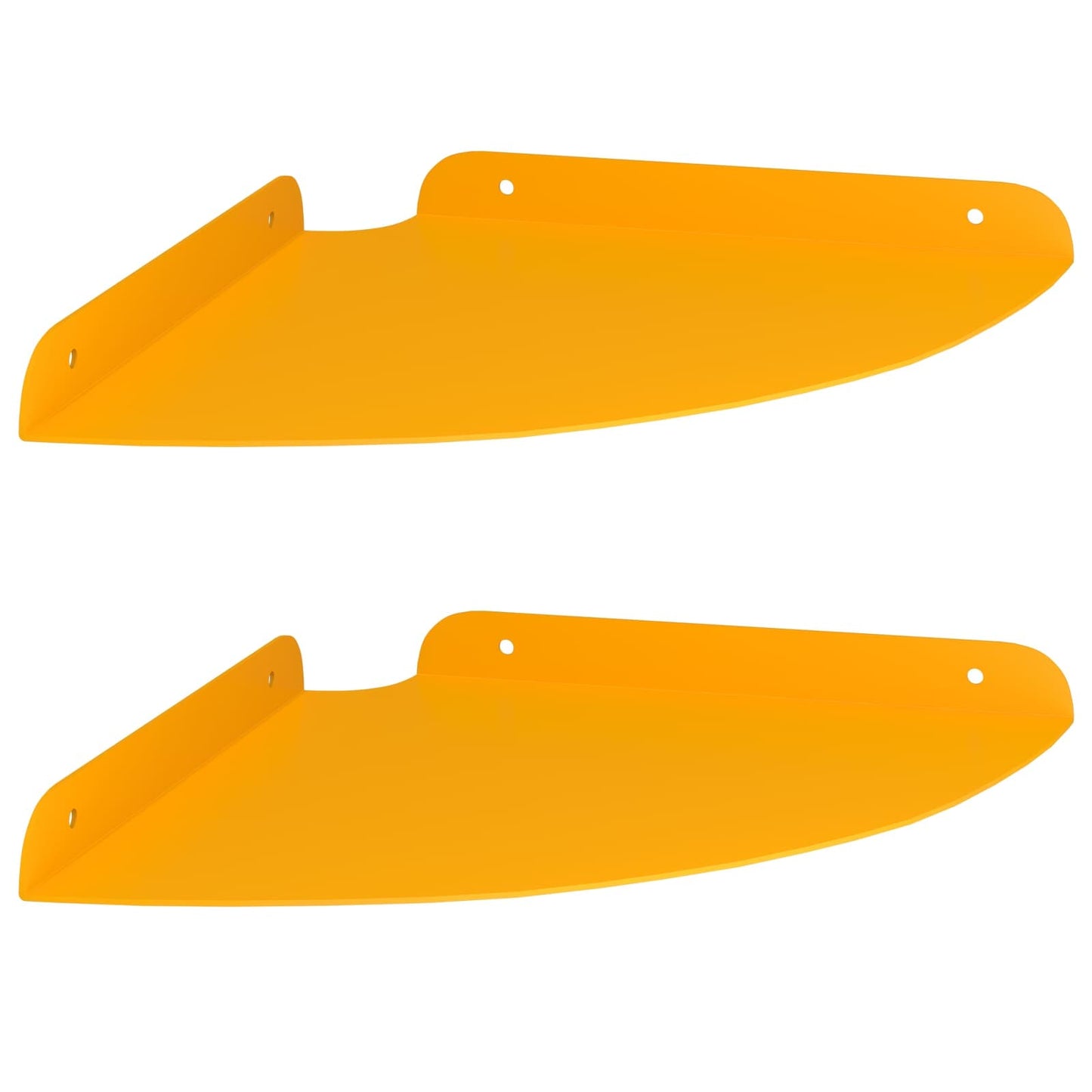 vidaXL Floating Shelf with Shelf 2 pcs Mustard Yellow 24 x 24 x 2 cm