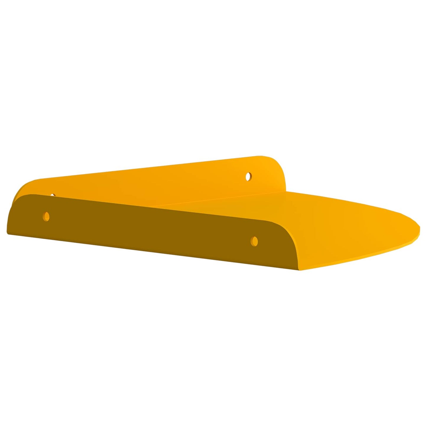 vidaXL Floating Shelf with Shelf 2 pcs Mustard Yellow 24 x 24 x 2 cm