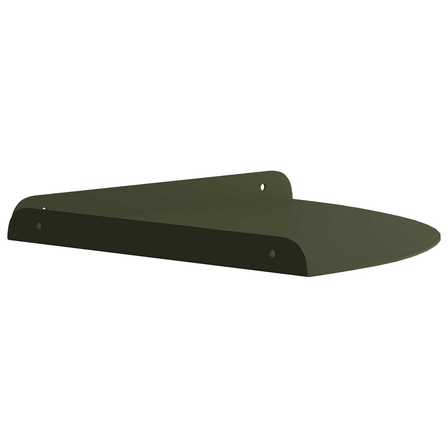 vidaXL Floating Shelf with Shelf 2 pcs Olive Green 24 x 24 x 2 cm