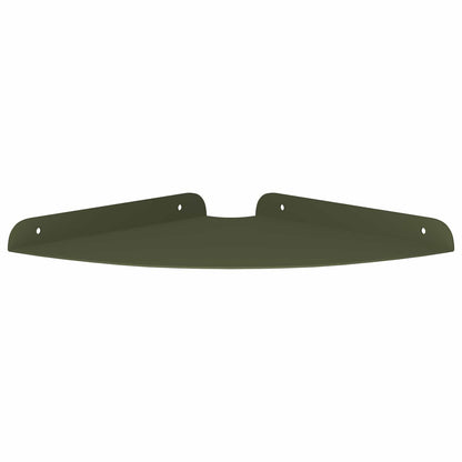 vidaXL Floating Shelf with Shelf 4 pcs Olive Green 24 x 24 x 2 cm