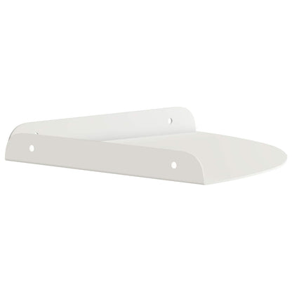 vidaXL Floating Shelf with Shelf 2 pcs White 24 x 24 x 2 cm