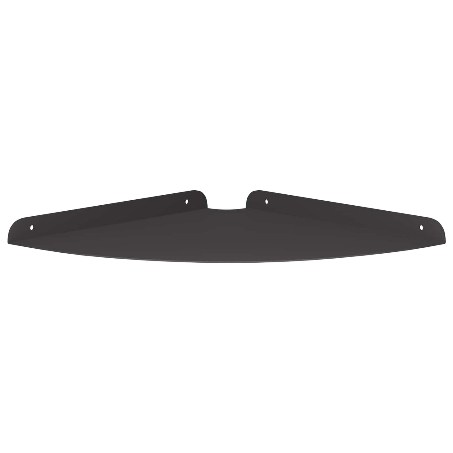 vidaXL Corner Floating Shelf with Shelf 2 pcs Black 30 x 30 x 2 cm