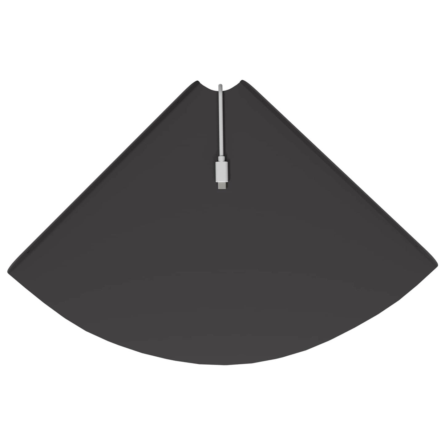 vidaXL Corner Floating Shelf with Shelf 2 pcs Black 30 x 30 x 2 cm